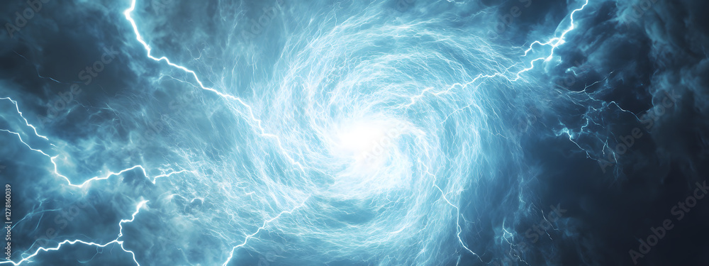 A close-up of the center, swirling vortices composed of white light
A close-up of the center, swirling vortices composed of white light