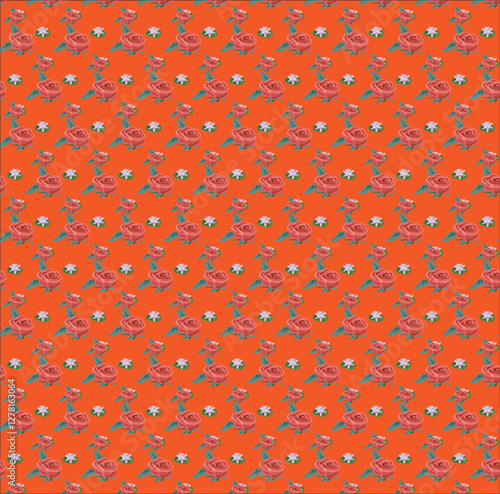 seamless pattern with red caviar