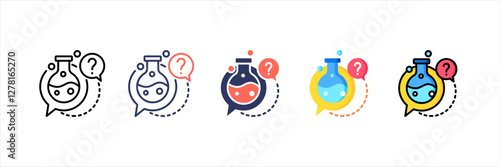 Questions Multistyle Icon Set