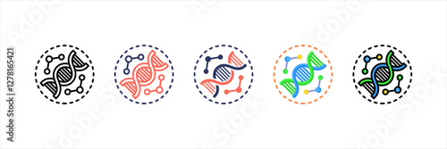 Dna Multistyle Icon Set