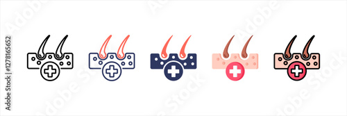 Dermatology Multistyle Icon Set