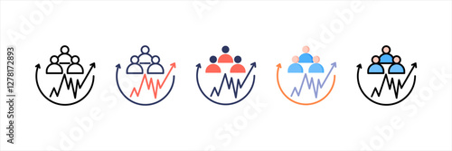 Shareholders Multistyle Icon Set