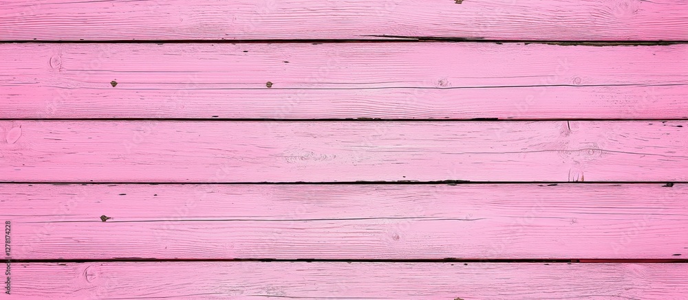 Obraz premium Seamless wood pink background with a rustic table texture and weathered surface. The light tones evoke summer, featuring aged board and wooden floor, viewed from above in a rustic setting