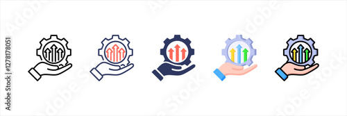 Development Multistyle Icon Set