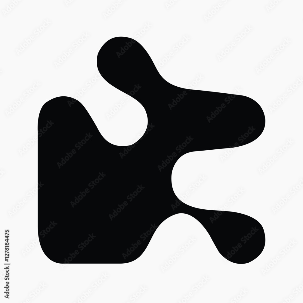 Abstract black business logo element clipart vector Abstract black business logo element clipart vector