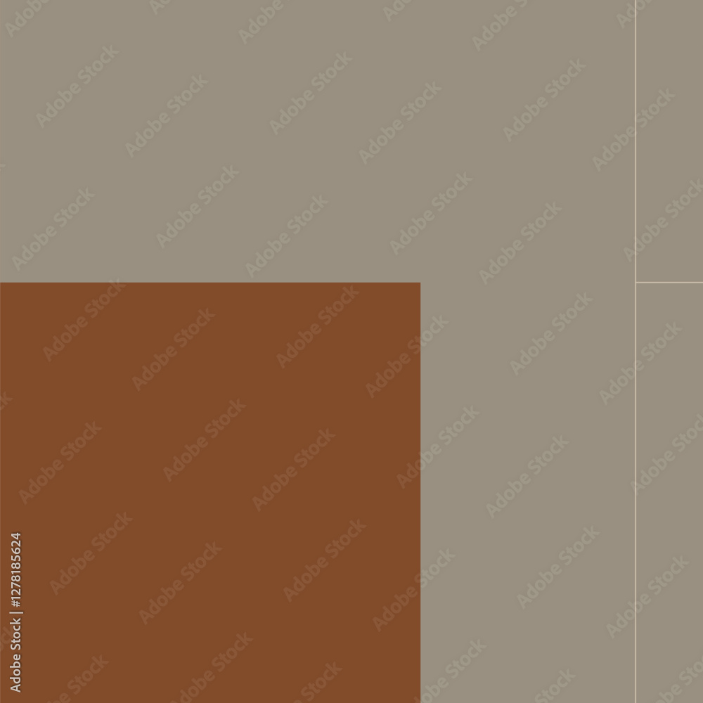 Fototapeta premium Brown square shape frame vector