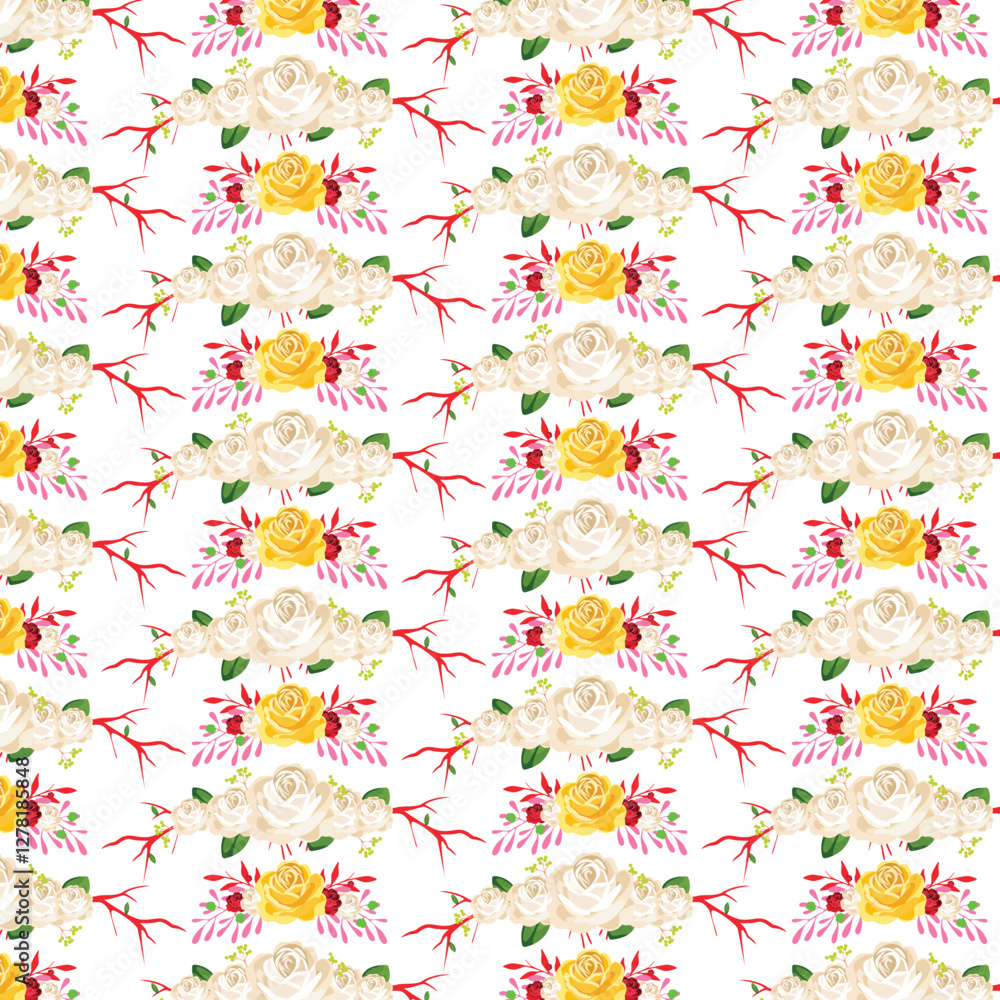 seamless pattern with flowers seamless pattern with flowers