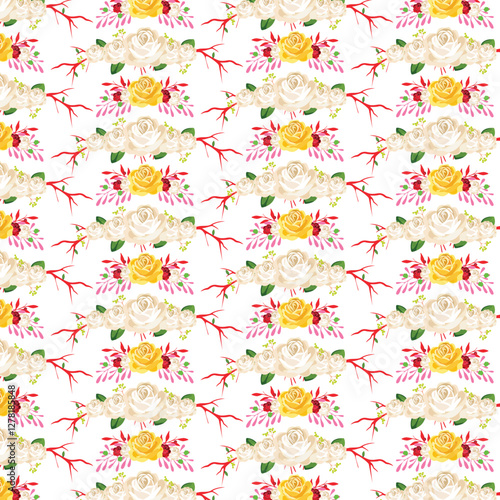 seamless pattern with flowers