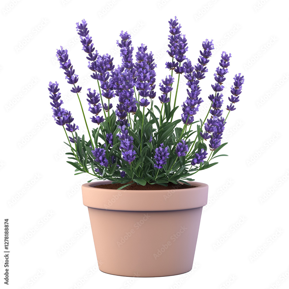 Fototapeta premium lavender flowers in a pot