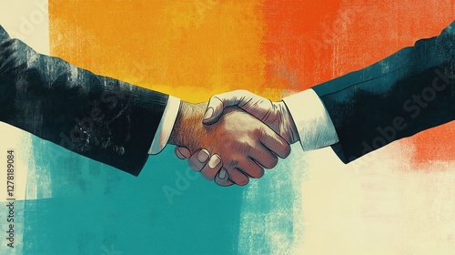 A handshake between two executives symbolizing a successful deal