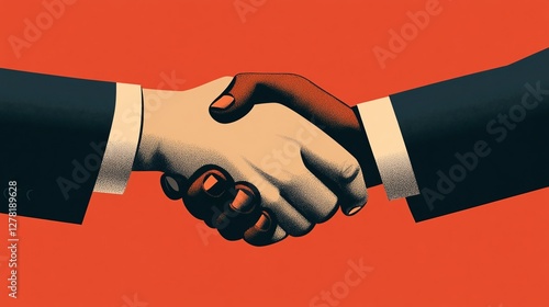 A handshake between two executives symbolizing a successful deal