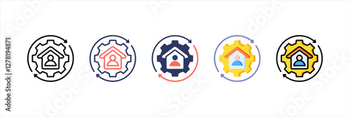 Isolation Multistyle Icon Set