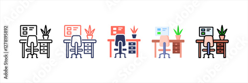 Workspace Multistyle Icon Set