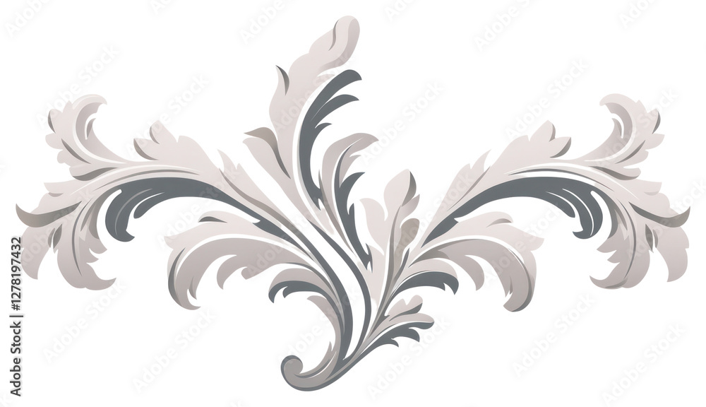 PNG Acanthus leaves pattern drawing white. PNG Acanthus leaves pattern drawing white.