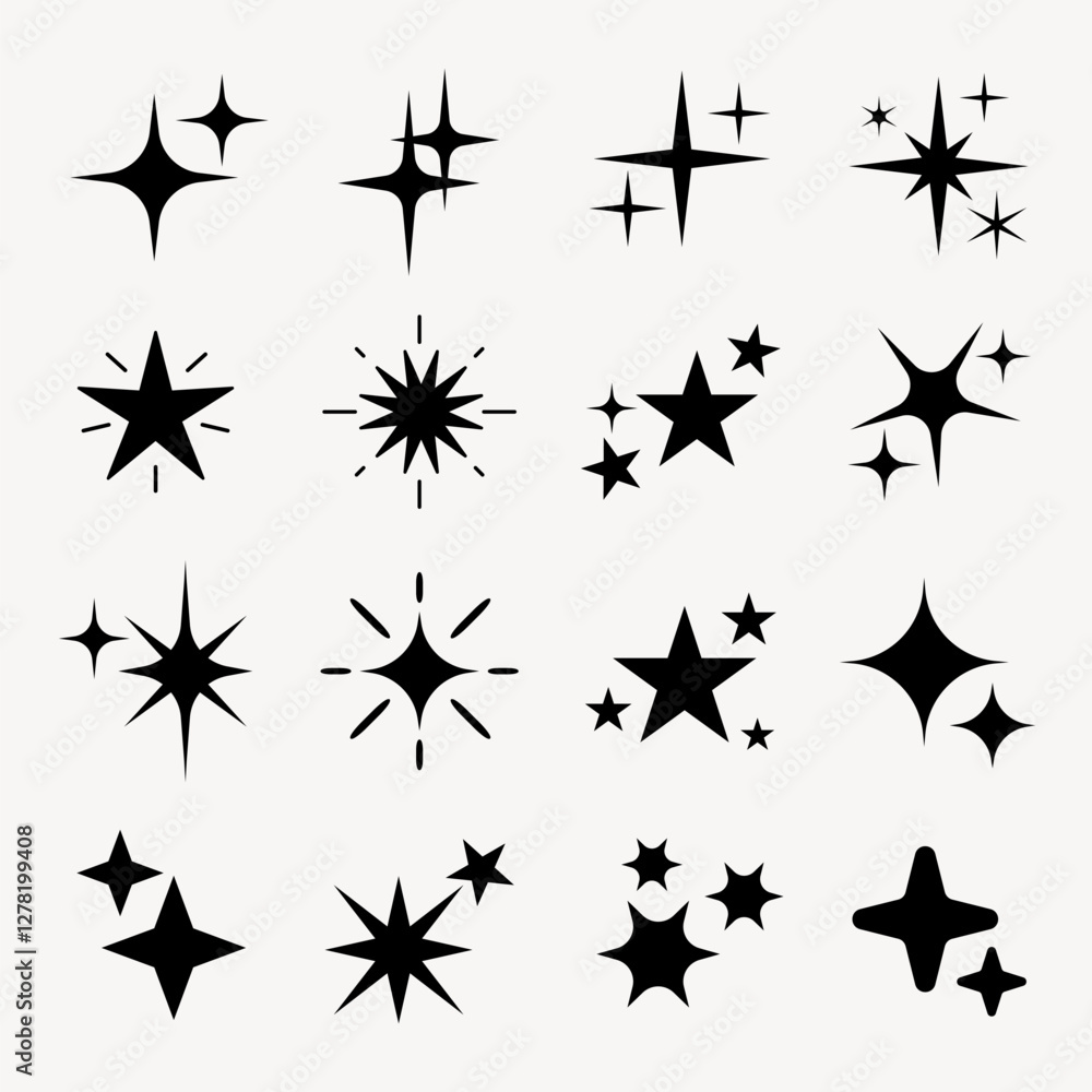 Various starburst shape illustration set vector. Set of black starburst shape illustration in various vector design illustrations. Black starburst shape vector collection. Various starburst shape illustration set vector. Set of black starburst shape illustration in various vector design illustrations. Black starburst shape vector collection.