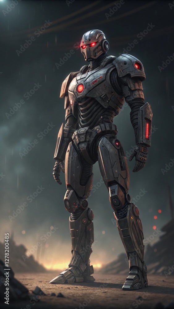 Fototapeta premium Combat Robot