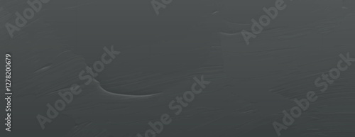 Dark gray background, textured with brush strokes. The background is smooth yet dynamic. Gray color enhances the background's depth. Minimal paint brushstroke texture background vector
