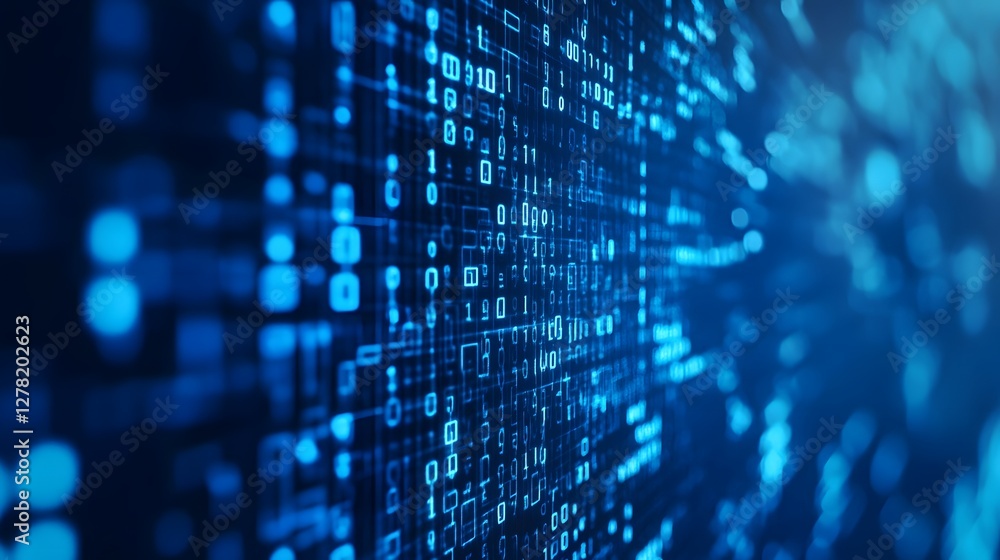 Futuristic Digital Binary Code Matrix Abstract Background Technological digital data network and programming concept Advanced cyber information technology pattern Futuristic Digital Binary Code Matrix Abstract Background Technological digital data network and programming concept Advanced cyber information technology pattern