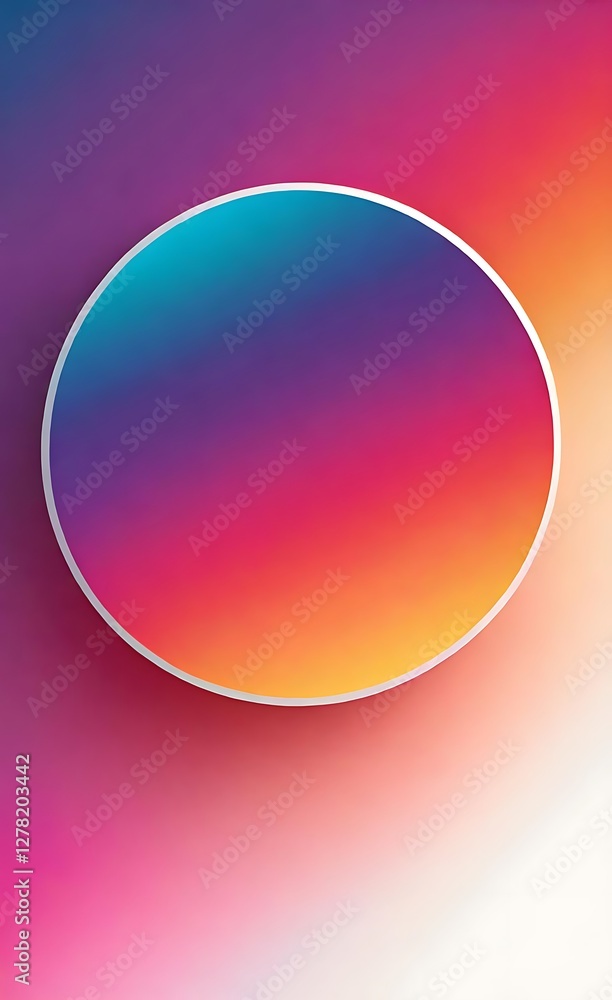 Fototapeta premium Abstract Gradient Background with Circular Shape and Soft Light Effect