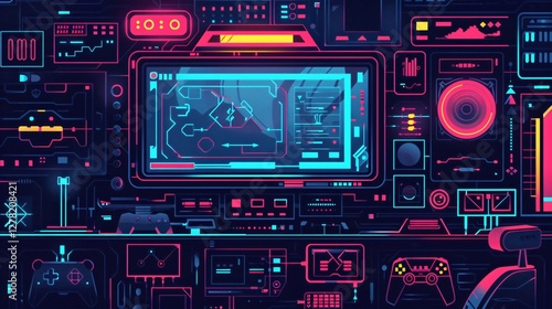 Versatile and Symbolic Video Game Icon for Digital Gaming