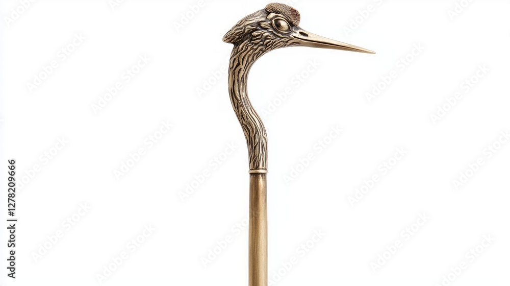 Obraz premium Elegant Hairpin with Slender Design and Sculpted Bird Head
