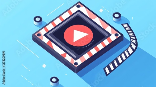 Video Icon Vector Illustration Isolated