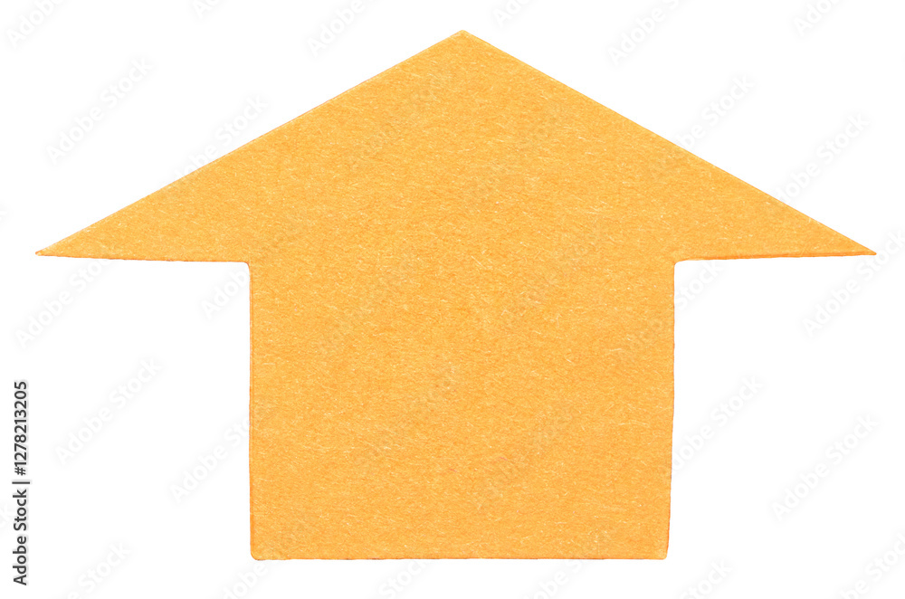 Orange isolated cut out paper cardboard arrow direction sign pointing up with texture and rough edges png transparent background design element Orange isolated cut out paper cardboard arrow direction sign pointing up with texture and rough edges png transparent background design element