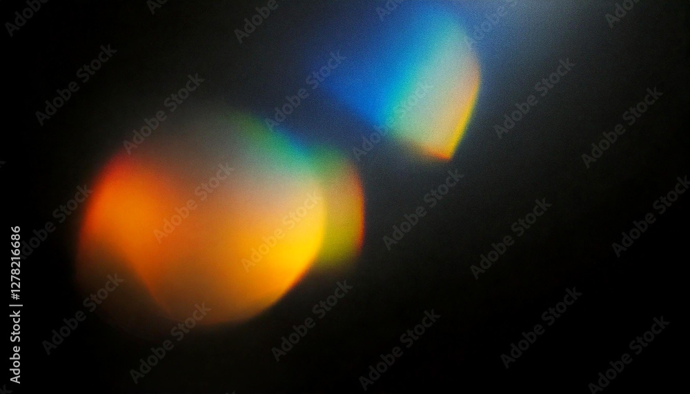 Colorful abstract lens flare effect Colorful abstract lens flare effect