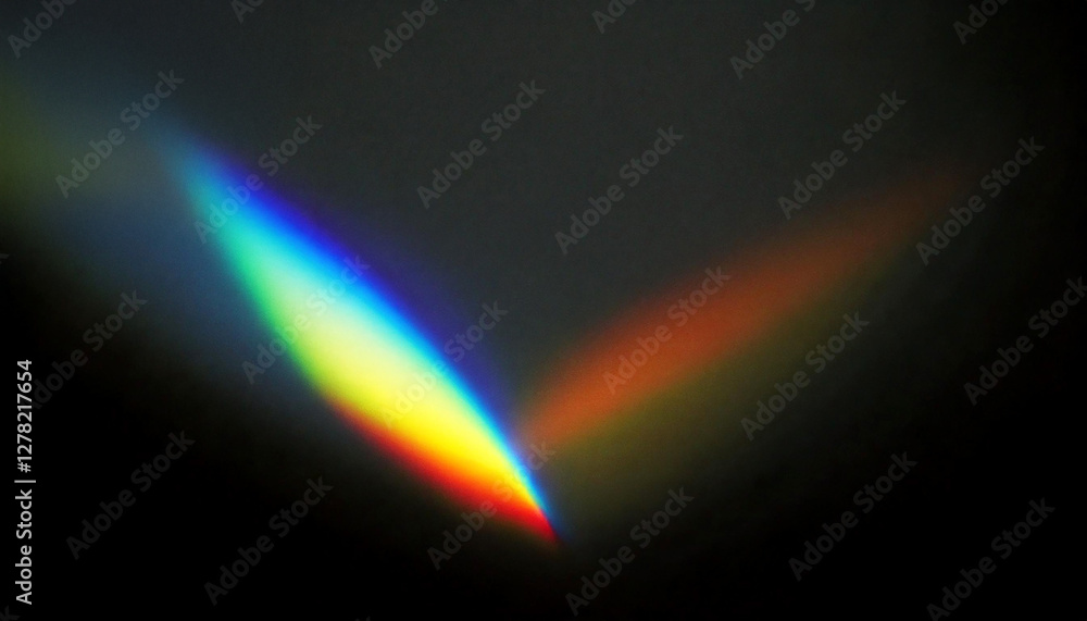Minimal lens flare rainbow light gradient design concept. Minimal lens flare rainbow light gradient design concept.