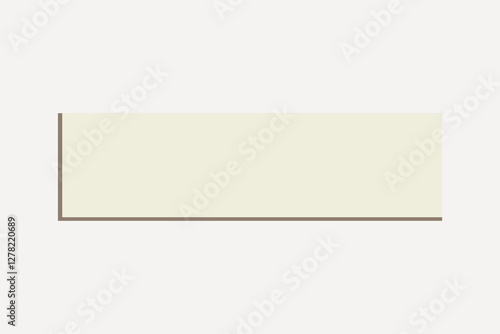 Beige rectangle shape vector