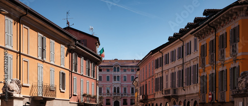 View of Monza city downtown near Milan