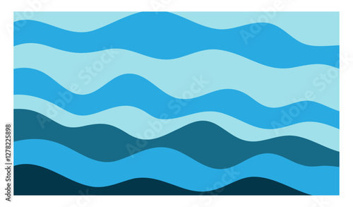 Wavy abstract blue premium background