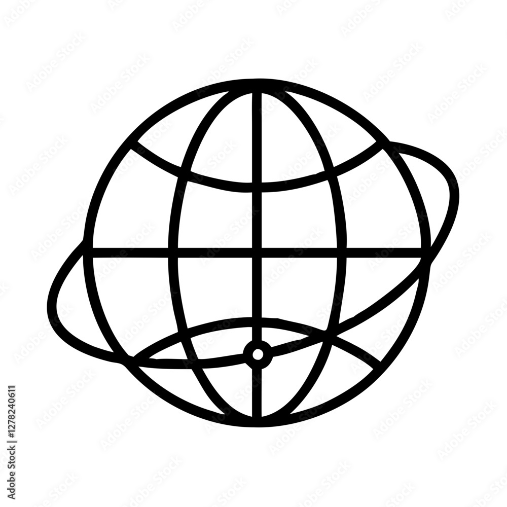 globe icon, globe line art - simple line art of globe, perfect for globe logos and icons globe icon, globe line art - simple line art of globe, perfect for globe logos and icons