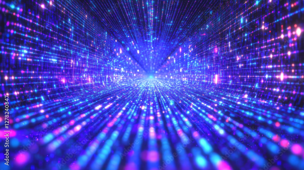 Vibrant abstract background with glowing blue and purple lights Vibrant abstract background with glowing blue and purple lights