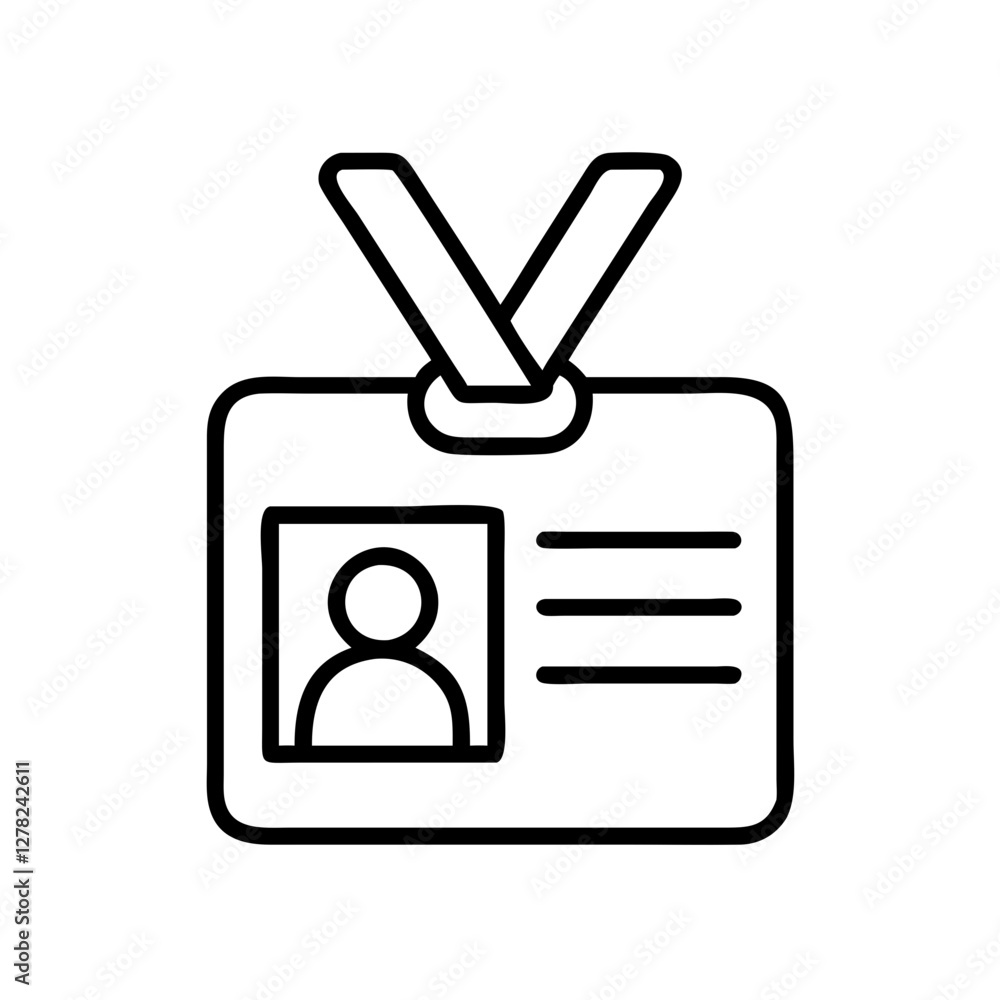 volunteer id badge icon, volunteer id badge line art - simple line art of volunteer id badge, perfect for volunteer id badge logos and icons volunteer id badge icon, volunteer id badge line art - simple line art of volunteer id badge, perfect for volunteer id badge logos and icons