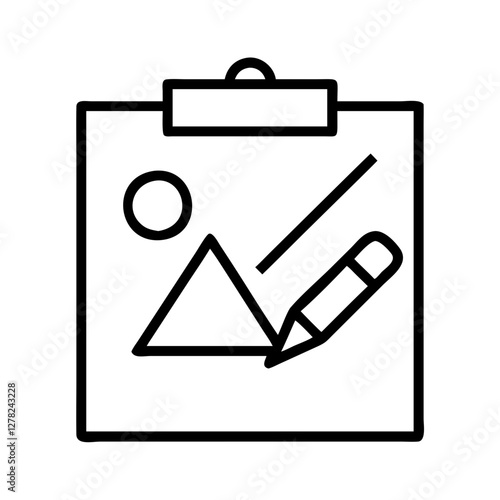artboard icon, artboard line art - simple line art of artboard, perfect for artboard logos and icons