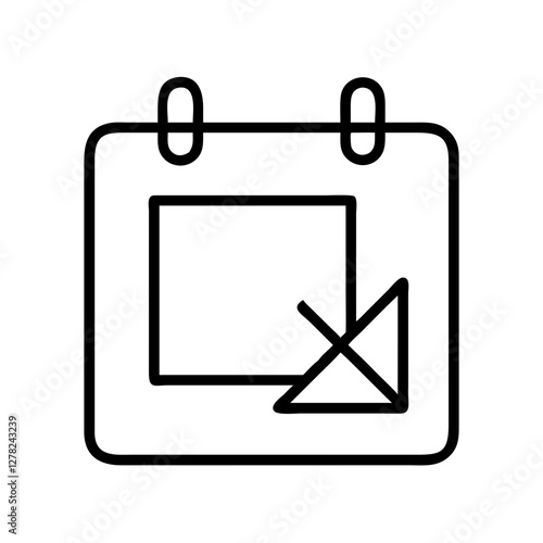 artboard icon, artboard line art - simple line art of artboard, perfect for artboard logos and icons