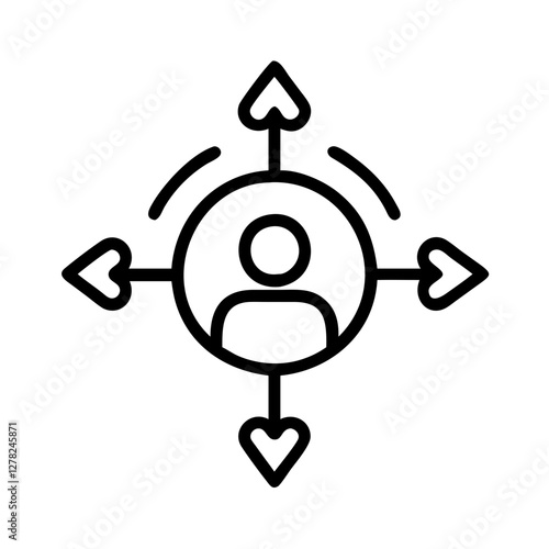 pathfinder icon, pathfinder line art - simple line art of pathfinder, perfect for pathfinder logos and icons