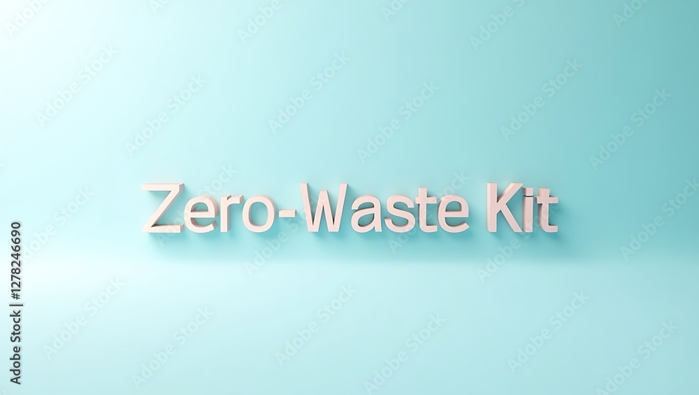 Fototapeta premium Create a zero-waste kit with practical tools for eco-friendly living