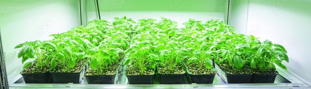 Vertical Farming Setup Showcasing Lush Green Plants in Indoor Hydroponic Environment Vertical Farming Setup Showcasing Lush Green Plants in Indoor Hydroponic Environment