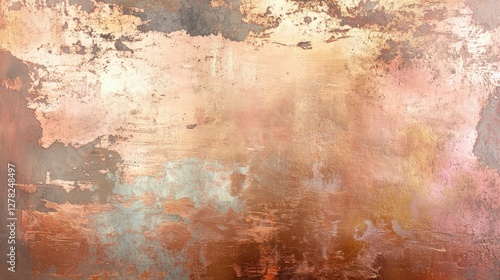 Abstract Rose Gold Metallic Textured Background