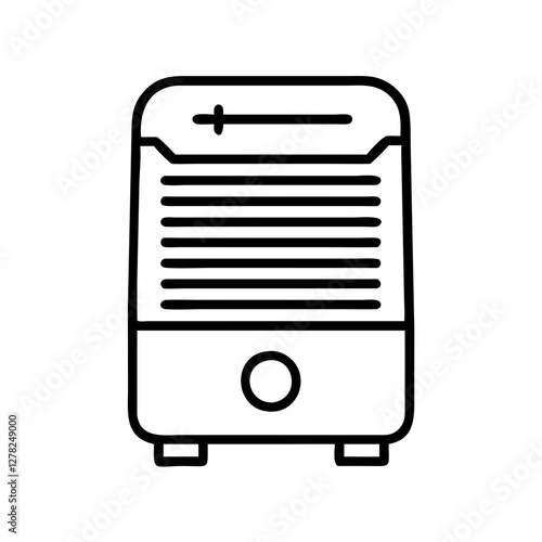 dehumidifier icon, dehumidifier line art - simple line art of dehumidifier, perfect for dehumidifier logos and icons