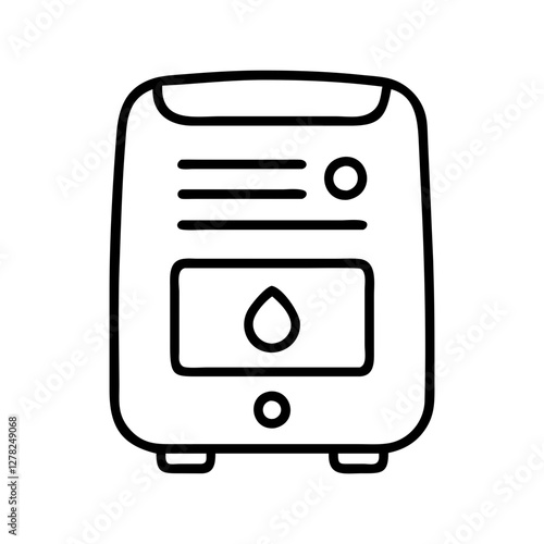 dehumidifier icon, dehumidifier line art - simple line art of dehumidifier, perfect for dehumidifier logos and icons