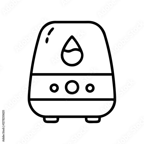 humidifier icon, humidifier line art - simple line art of humidifier, perfect for humidifier logos and icons