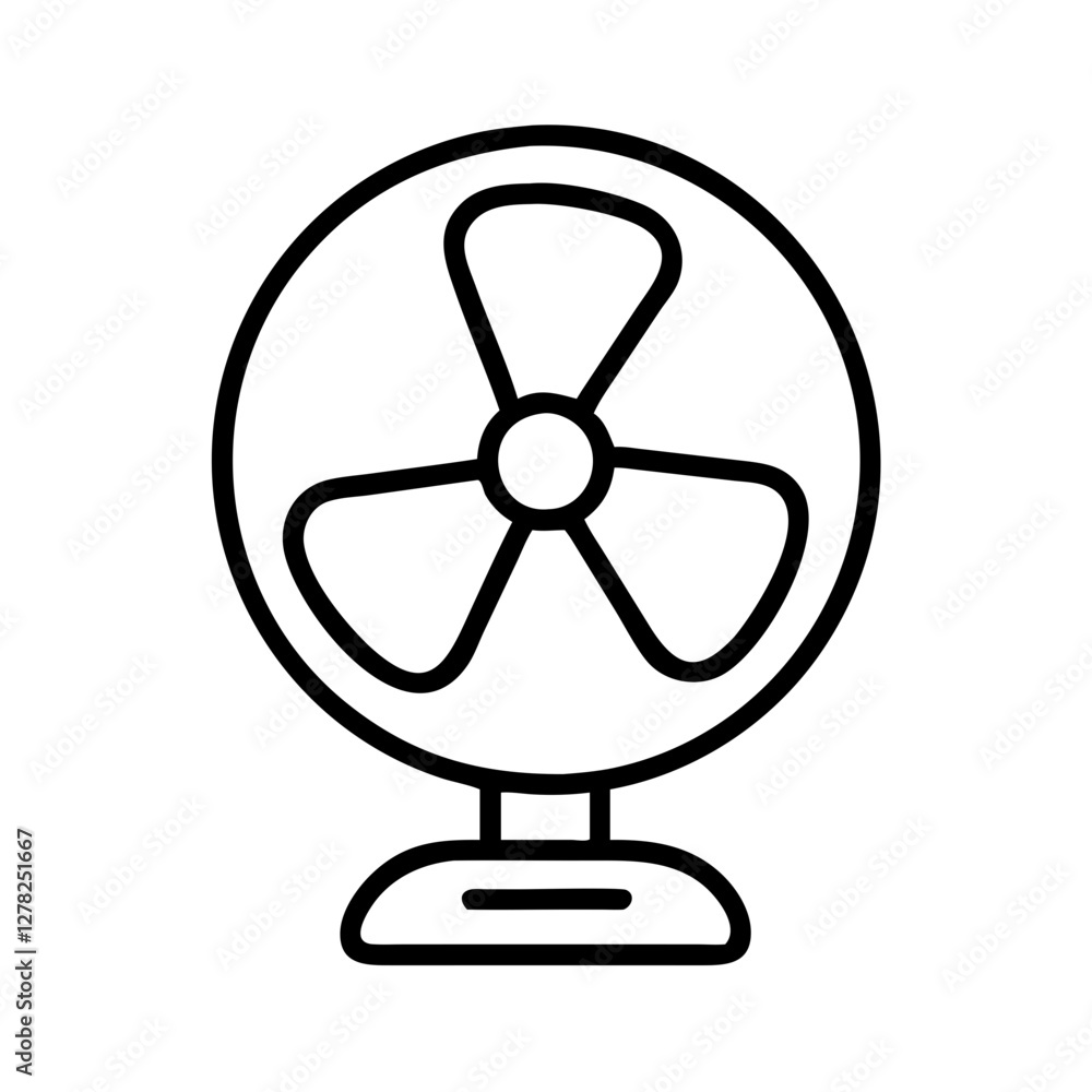 portable fan icon, portable fan line art - simple line art of portable fan, perfect for portable fan logos and icons portable fan icon, portable fan line art - simple line art of portable fan, perfect for portable fan logos and icons