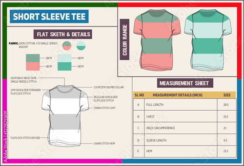 Short Sleeve With Crew Neck T-Shirt Technical Tech Pack.