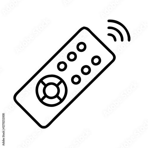 remote control icon, remote control line art - simple line art of remote control, perfect for remote control logos and icons