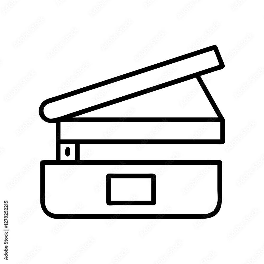 scanner icon, scanner line art - simple line art of scanner, perfect for scanner logos and icons scanner icon, scanner line art - simple line art of scanner, perfect for scanner logos and icons