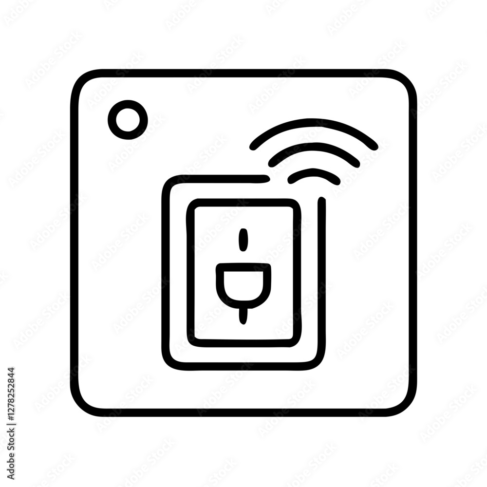 smart switch icon, smart switch line art - simple line art of smart switch, perfect for smart switch logos and icons smart switch icon, smart switch line art - simple line art of smart switch, perfect for smart switch logos and icons