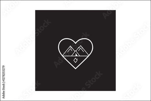 Rustic Camping Silhouette Design Set
